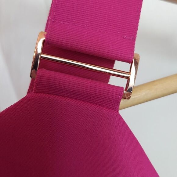 Ted Baker London Andice Fuschia Bodycon Midi Dress Sz 4 - Picture 9 of 15